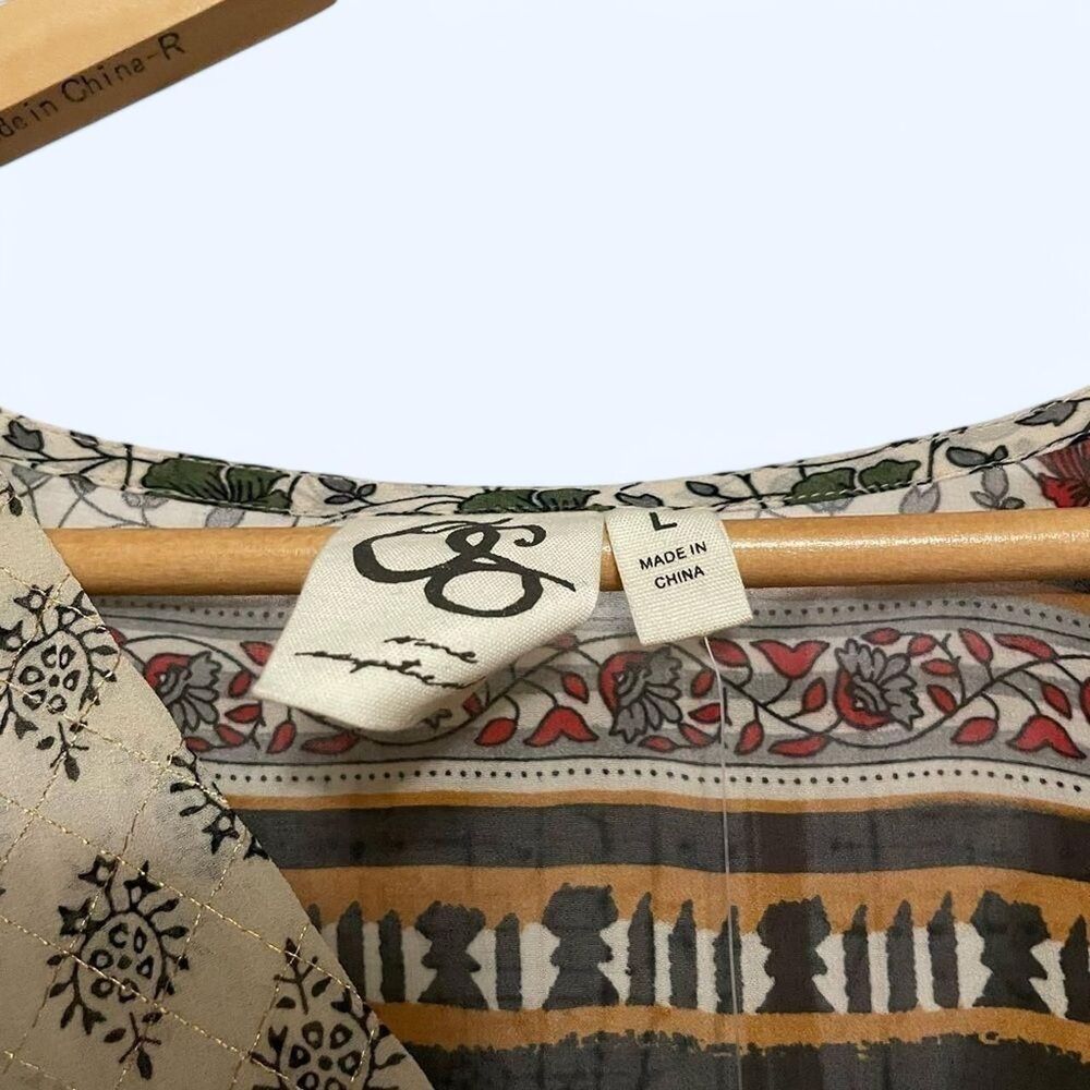 Anthropologie Boho Midi Dress - NWT - Size L - Picture 3 of 8